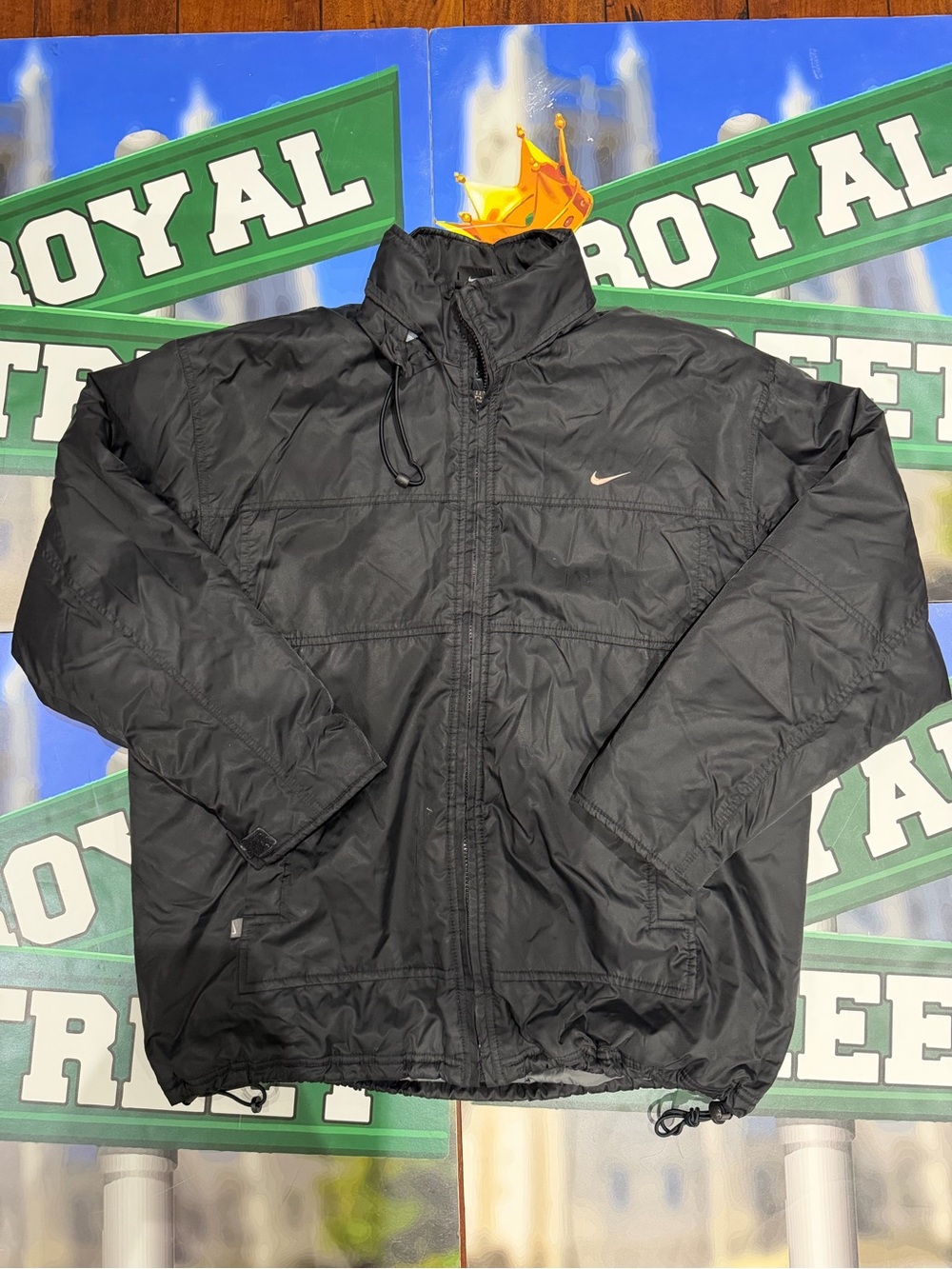 Nike Black Full-Zip Windbreaker Jacket
